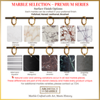 Handcrafted Single Marble Kitchen Sink AMKC250003
