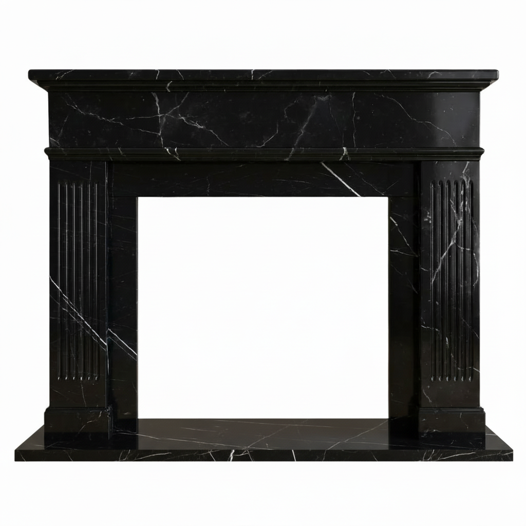 Handcrafted Marble Fireplace Mantel – AMFP250001