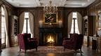 Handcrafted Marble Fireplace Mantel – AMFP250001