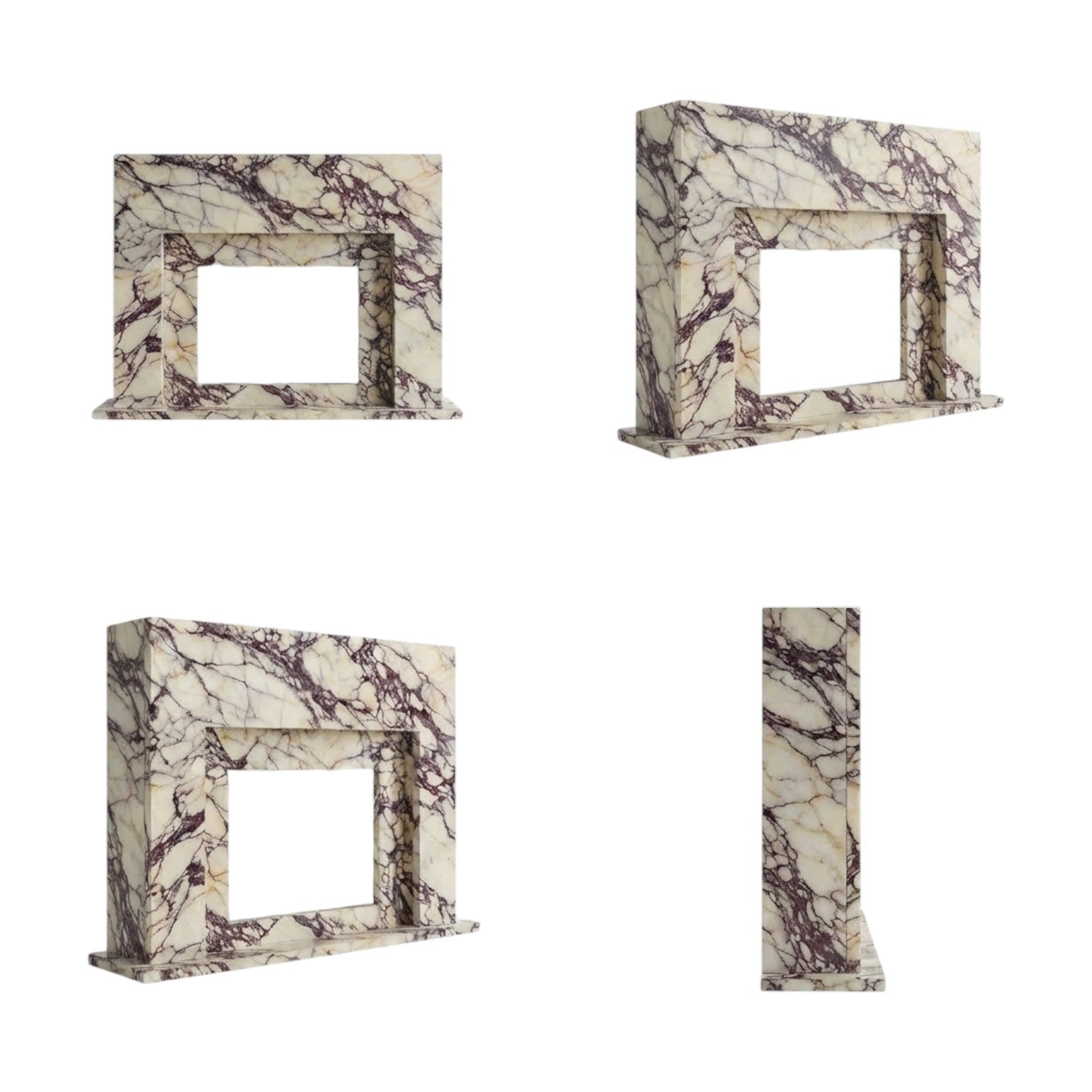 Handcrafted Marble Fireplace Mantel – AMFP250003