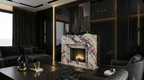 Handcrafted Marble Fireplace Mantel – AMFP250003