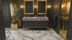 Handcrafted Double Marble Sink – AMSK250006